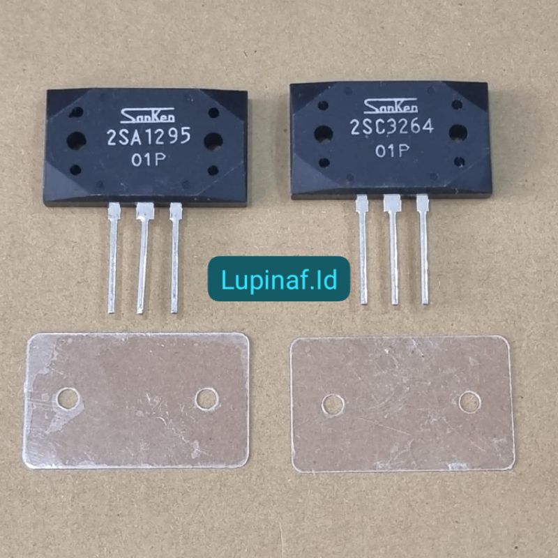 TRANSISTOR ORI 2SA1295 2SC3264 SANKEN JEPANG ORIGINAL 1SET + MIKA  SA1295 SC3264 1295 3264