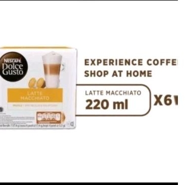 

Nescafe Dolce Gusto latte macchiato capsules