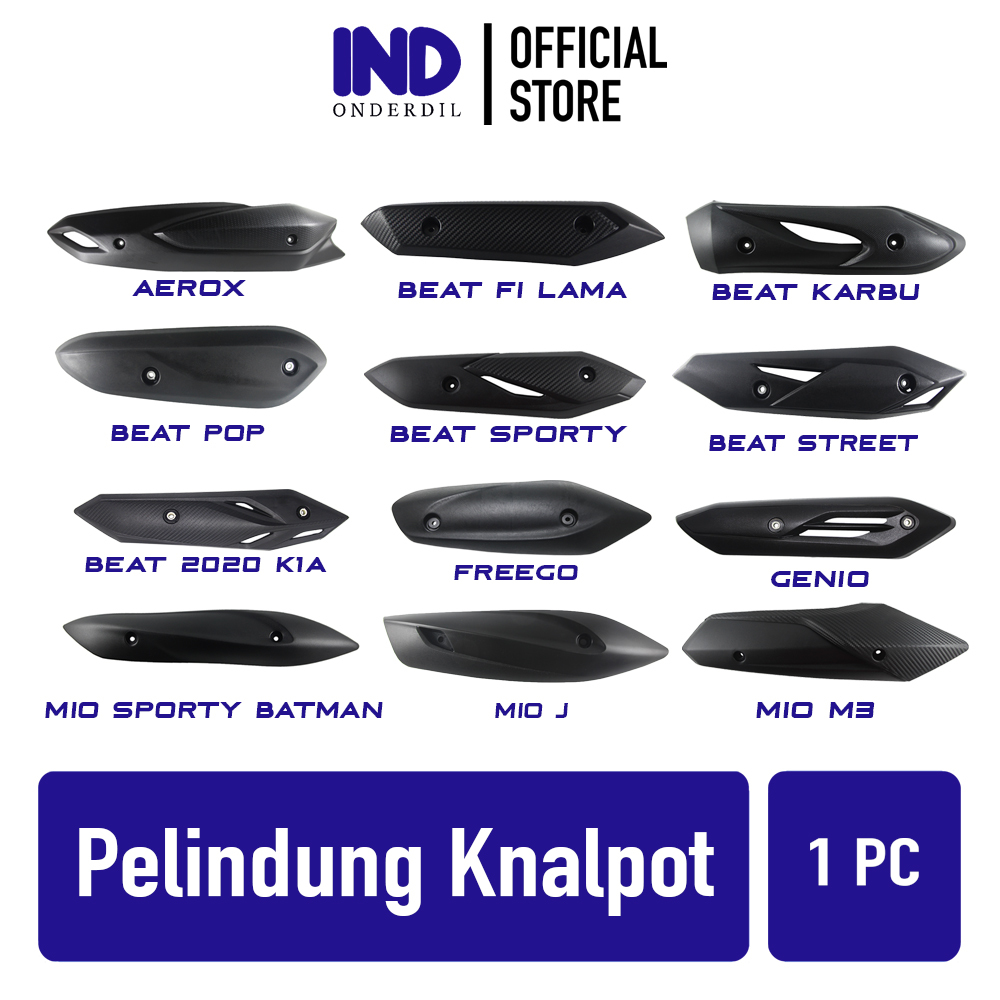 Pelindung Knalpot Moncong Semua Motor Beat Karbu FI Lama Pop Sporty Street Vario 110 125 150 Mio Bat