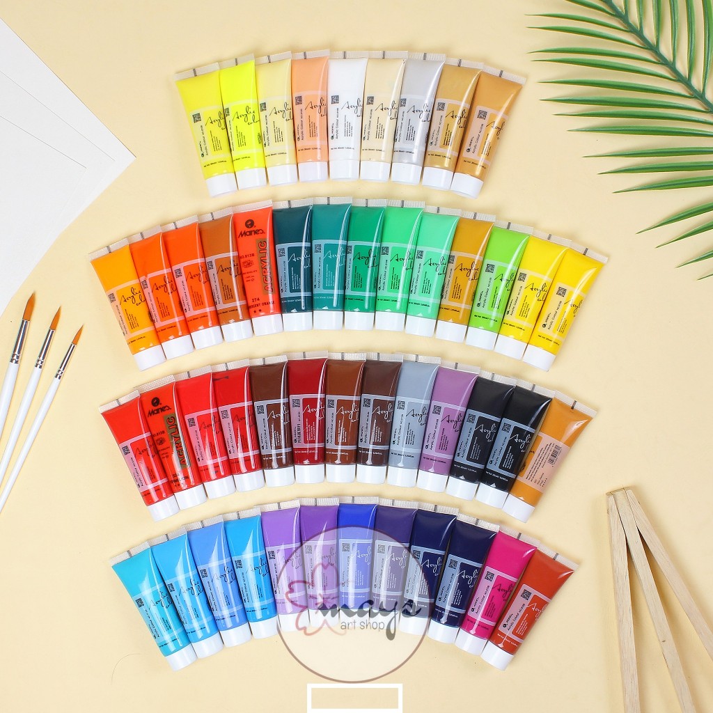 

[Grosir] Cat Lukis Akrilik Maries 30 ml Part 2 / Acrylic Paint 30ml Marie's Melukis Kanvas Canvas Custom Kain Baju Denim Sepatu