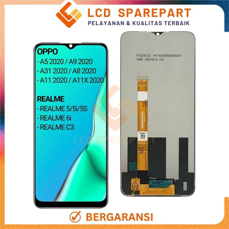 LCD Touchscreen Realme 5, Realme C3, Realme 6i, Realme 5i, Realme 5S, C3i ORI Fullset