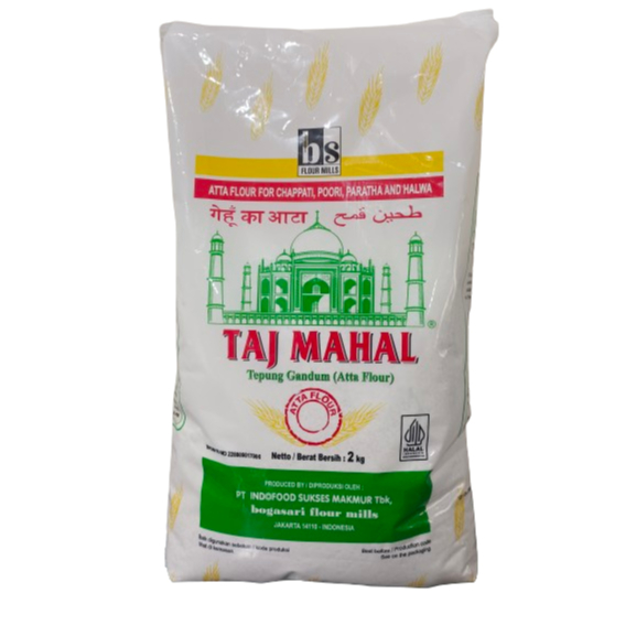 

Tepung Gandum Taj mahal- Ata Flour 2KG