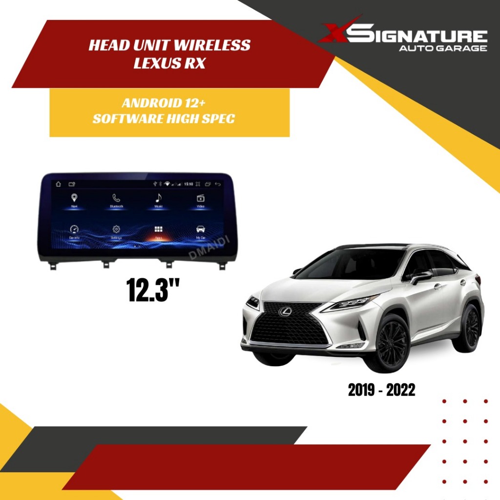 HEADUNIT WIRELESS APPLE CARPLAY LEXUS RX 2019-2022 SOFTWARE HIGH SPEC