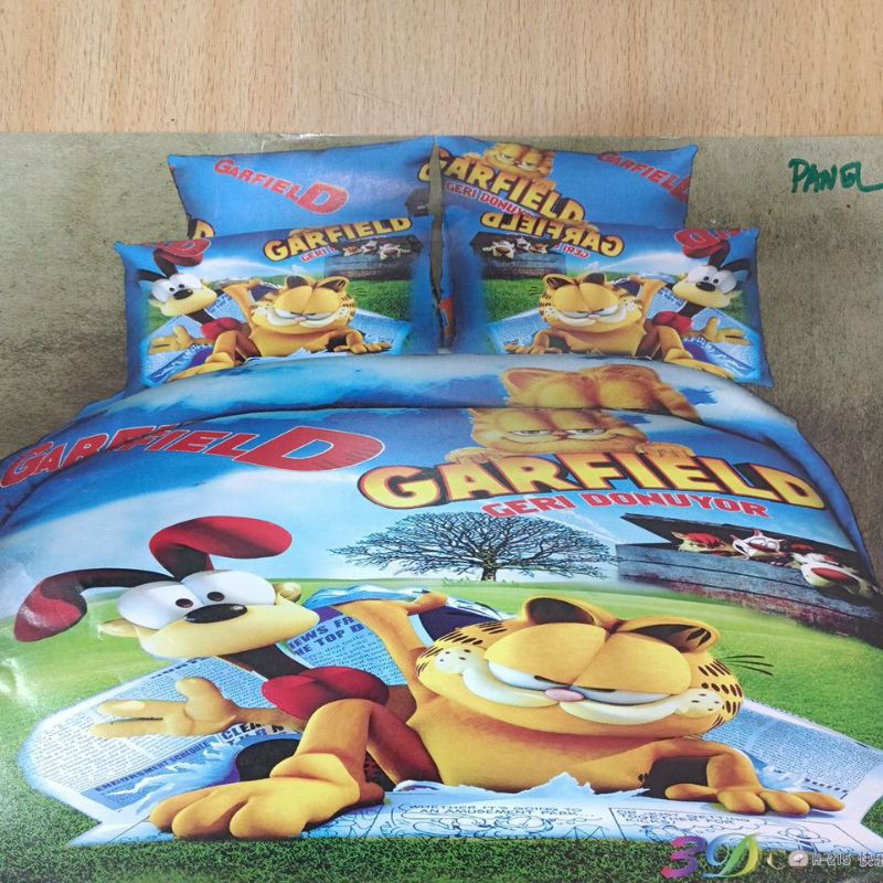 sprei katun jepang motif garfield homemade