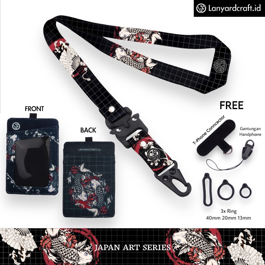 

LC.ID Lanyard Craft Japan Art V2 Gantungan Tali Holder Card Printing - Japan Art Series