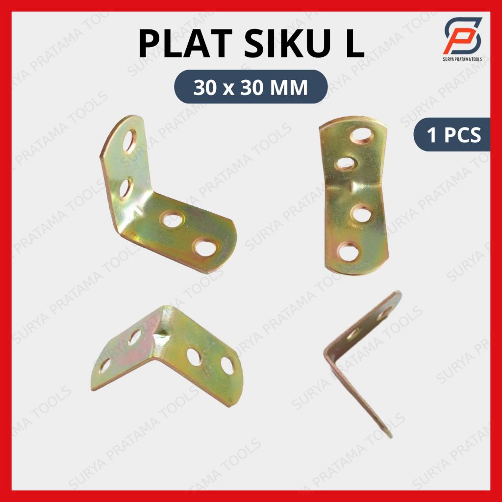 Siku Rak Verseng 3x3 cm / Plat Siku L Besi 30x30 mm