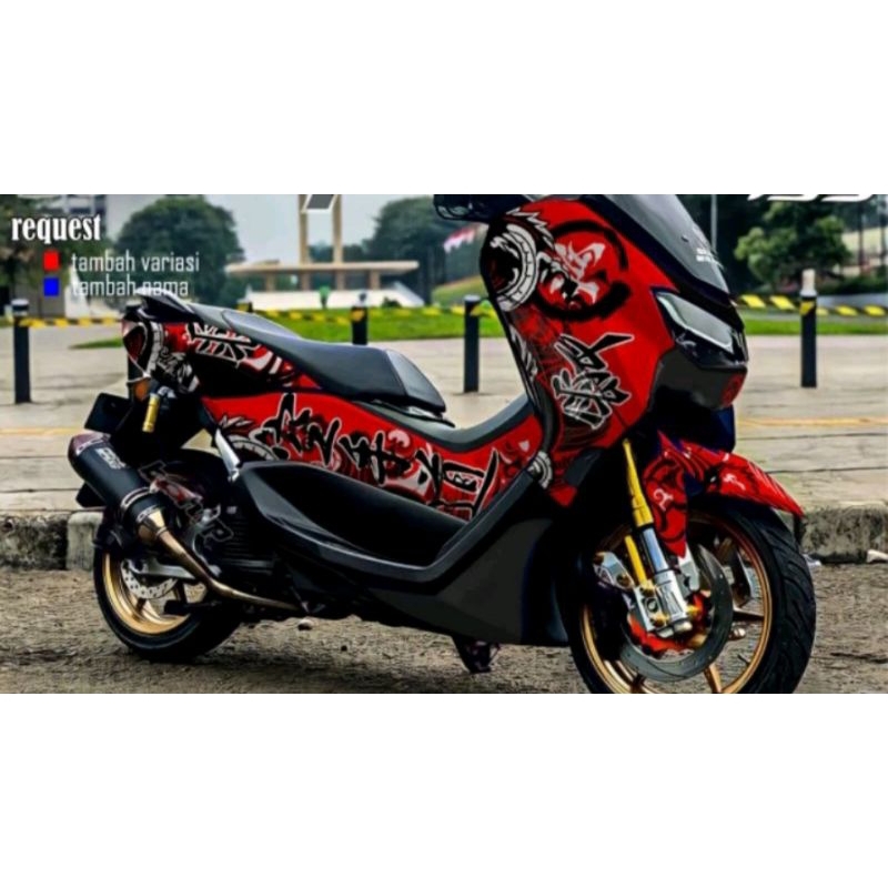 Stiker Decal All New Nmax Full Body Motif Jepang