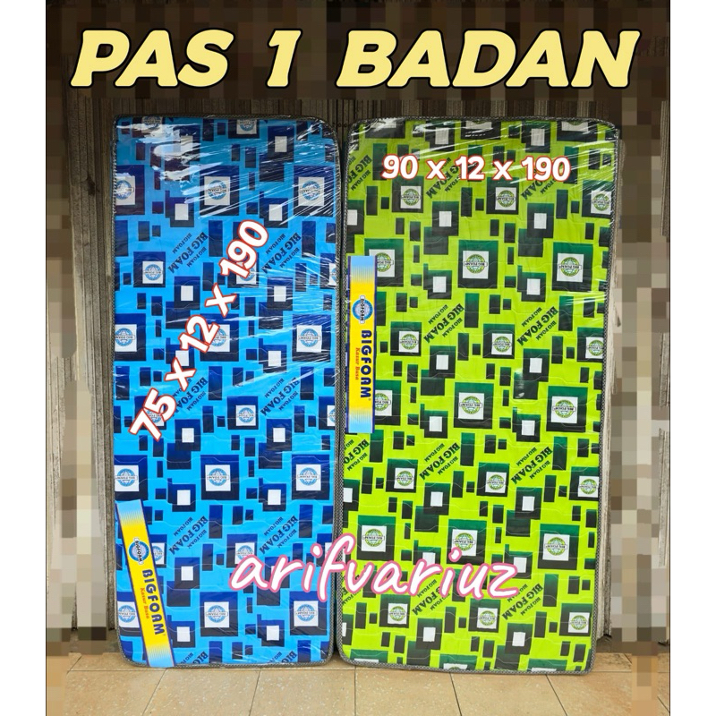 ( instan Kurir ) Kasur Busa Lembut BIGFOAM MIX Single 1 Badan Tipis 11 cm