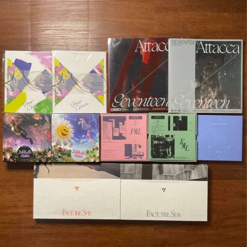 seventeen album only no cd scoups jeonghan joshua jun hoshi wonwoo woozi the8 dk mingyu seungkwan ve