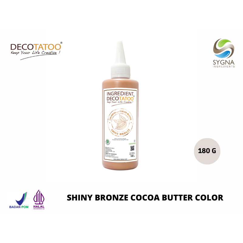 

Pewarna Makanan - Cocoa Butter Color Decotatoo - Shiny Bronze