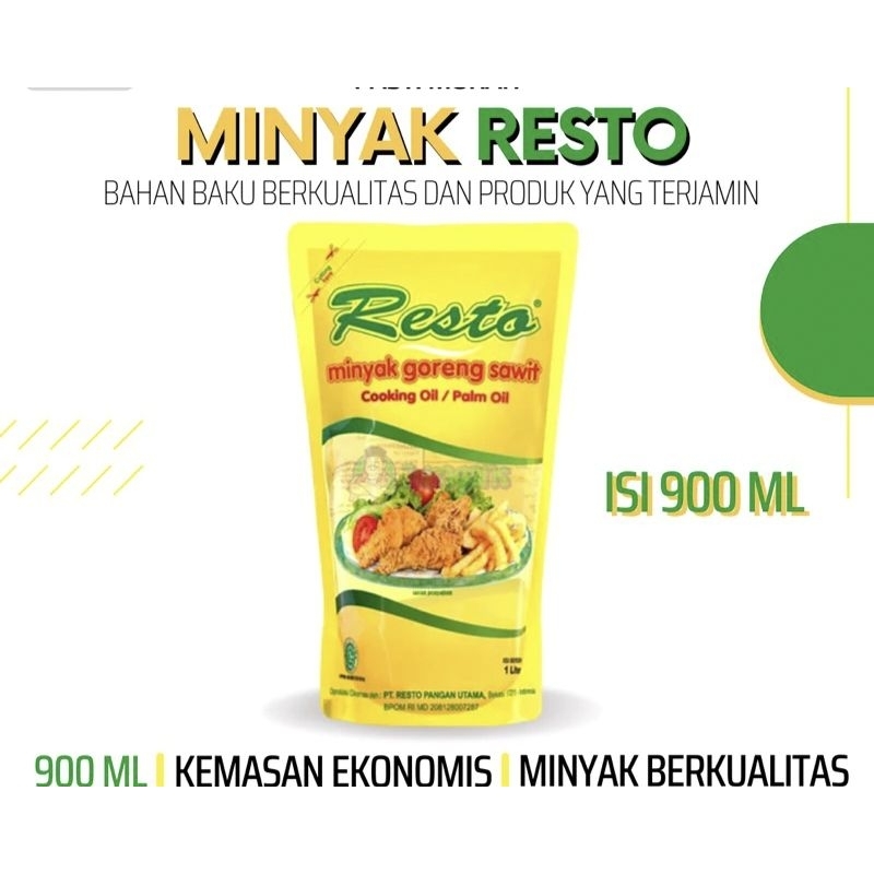 

Minyak resto bening 900ml