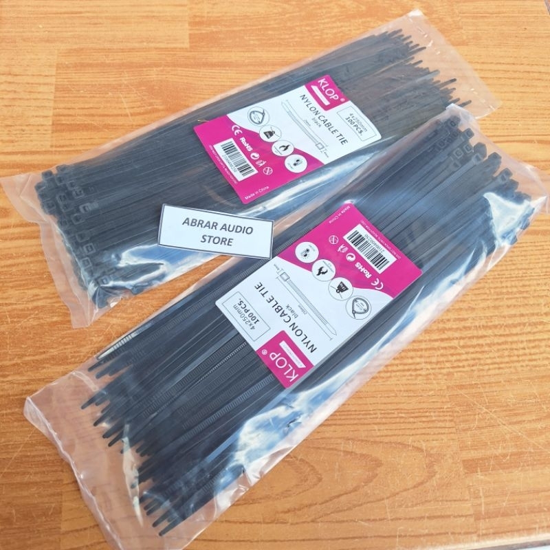 

NYLON CABLE TIE TALI KABEL PANJANG 25CM 30CM 35CM HITAM