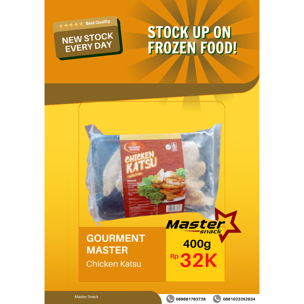 

CHICKEN KATSU GOURMENT MASTER 400 GR