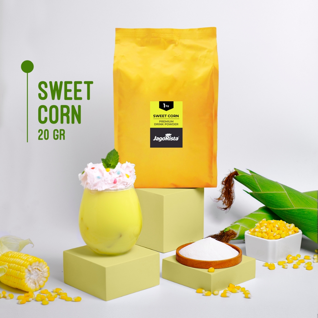 Jagorista - 1 KG Premium GOLD Sweet Corn / Jagung Manis / Jasuke ( Bubuk Minuman / drink Powder )