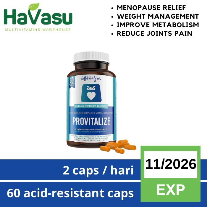 Better Body Co. Provitalize Best Weight Management Menopause Probiotic