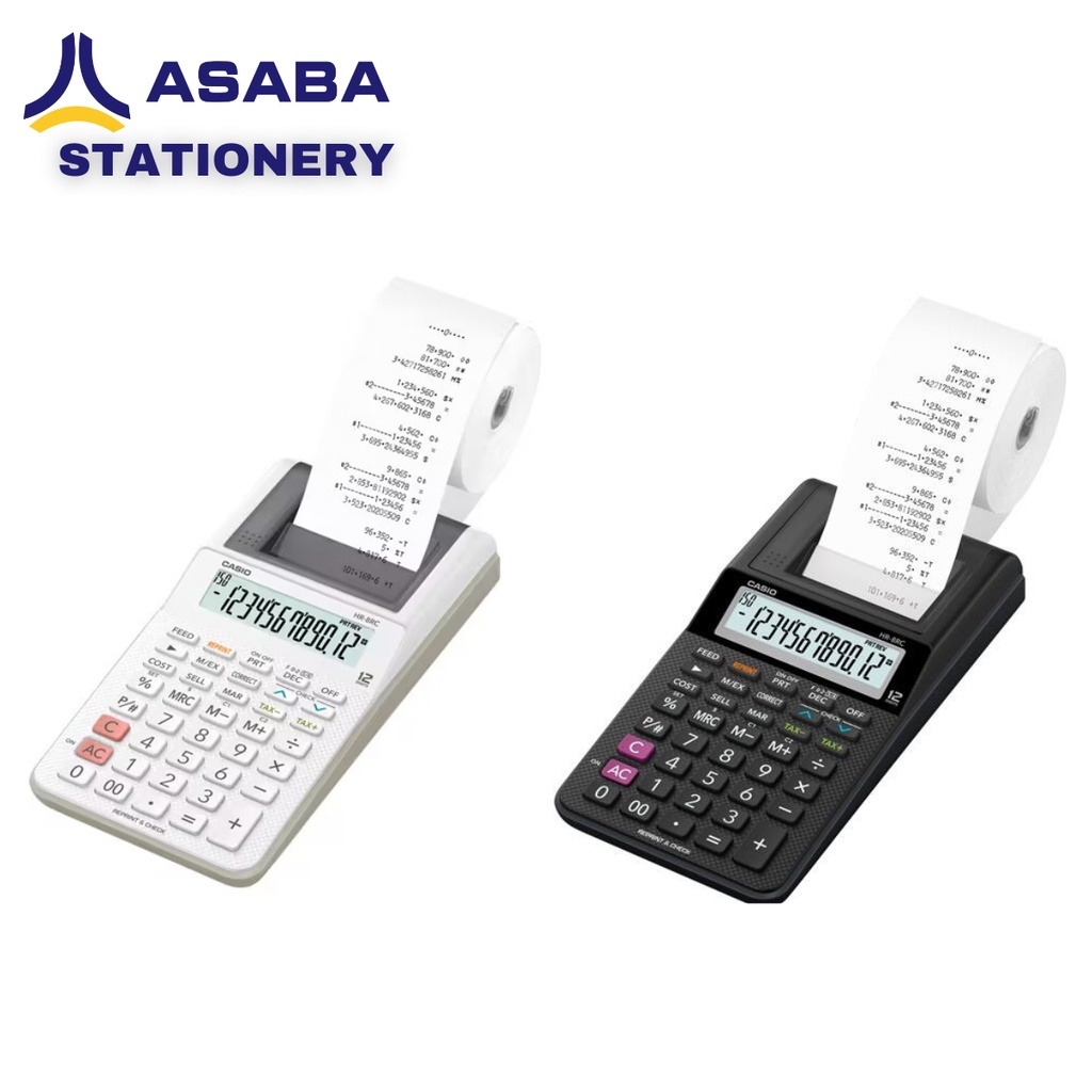 

CASIO KALKULATOR HR-8RC - Hitam - Kalkulator Cetak/Kasir - 12 digit