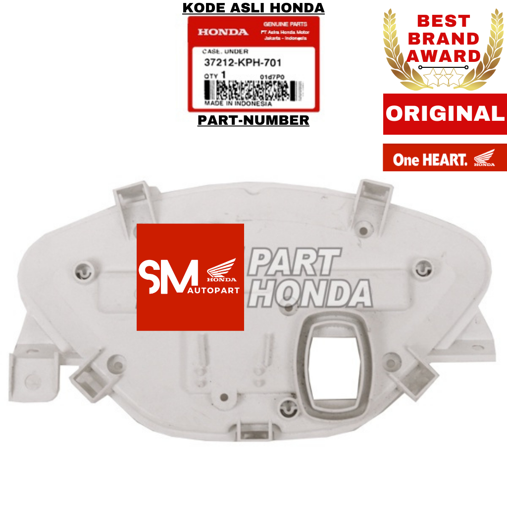 37212-KPH-701 Rumah Putih Dudukan Spedo Meter Case Under Supra X 125 Lama & Batman Fi