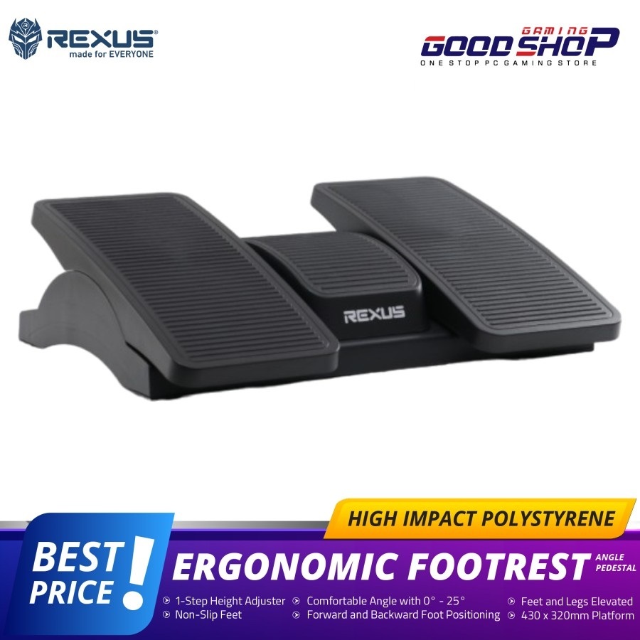 Rexus Ergonomic Footrest Angle Pedestal