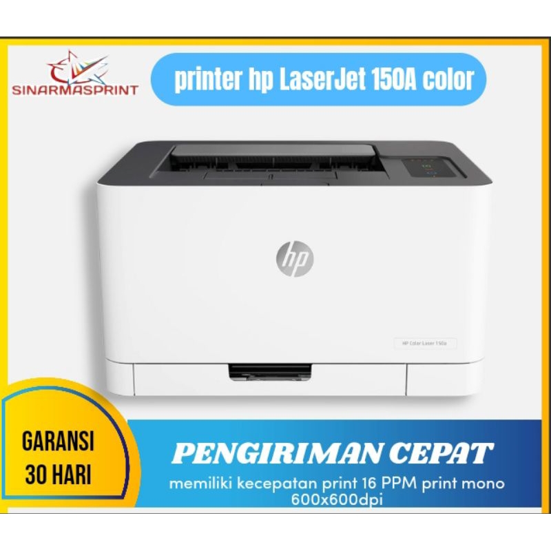 printer hp laserjet color  150a siap pakai secon bergaransi