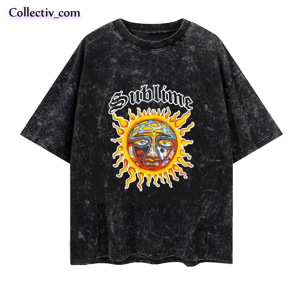 kaos sublime oversize washed vintage tee