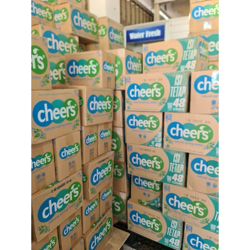 

AIR MINERAL CHEERS GELAS 220ML ISI 48 GELAS /AIR MINERAL GELAS MURAH