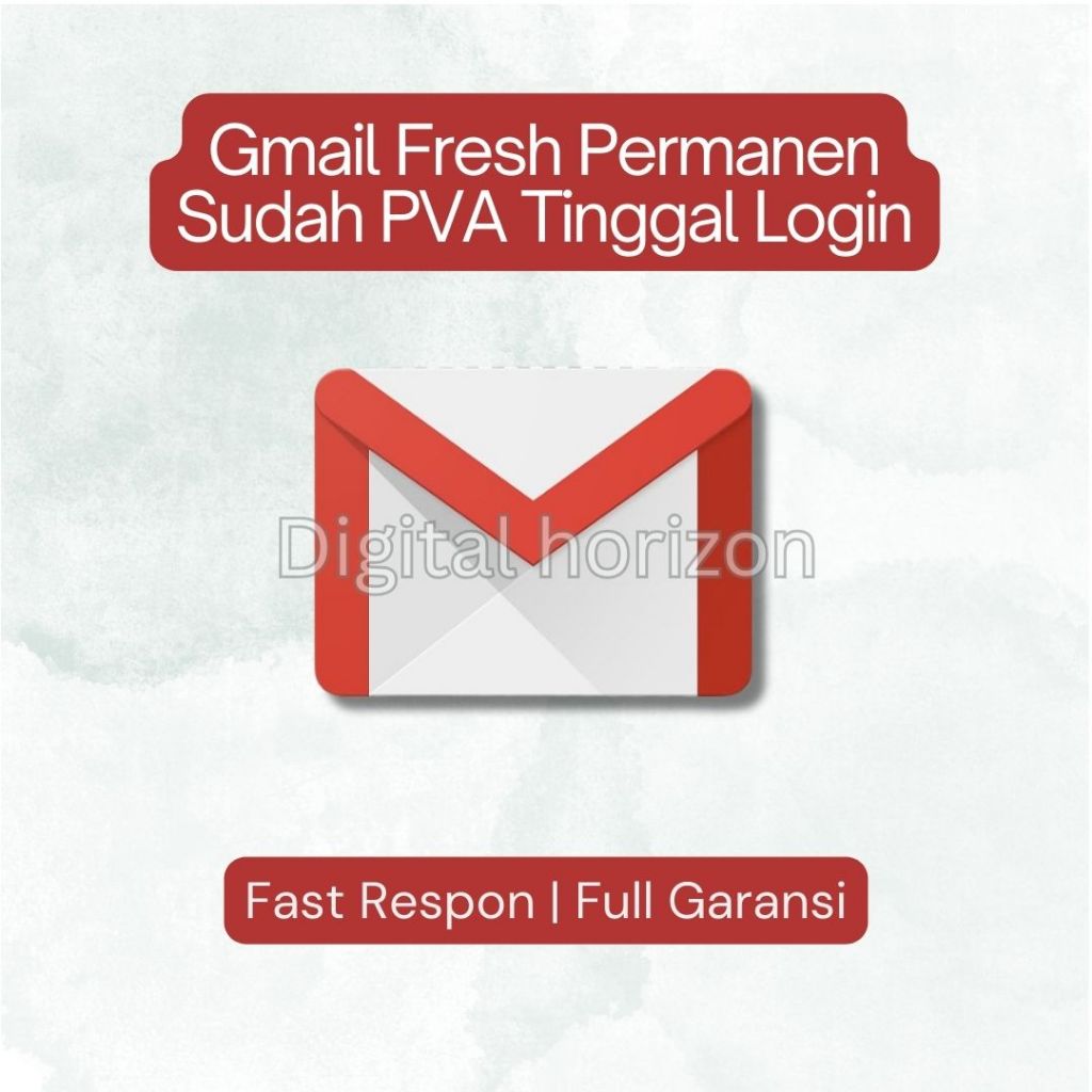 Akun Gmail Fresh Permanen Bergaransi Sudah PVA Tinggal Login