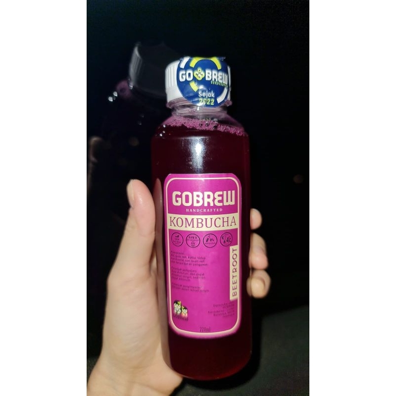 

❤️ GOBREW KOMBUCHA MINI 220ML BEETROOT ❤️ TEH PROBIOTIK ❤️ TEH FERMENTASI ❤️