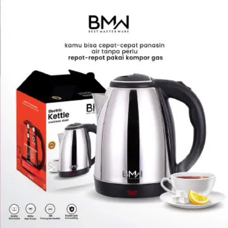 TEKO / MUG GELAS STENLIS LISTRIK