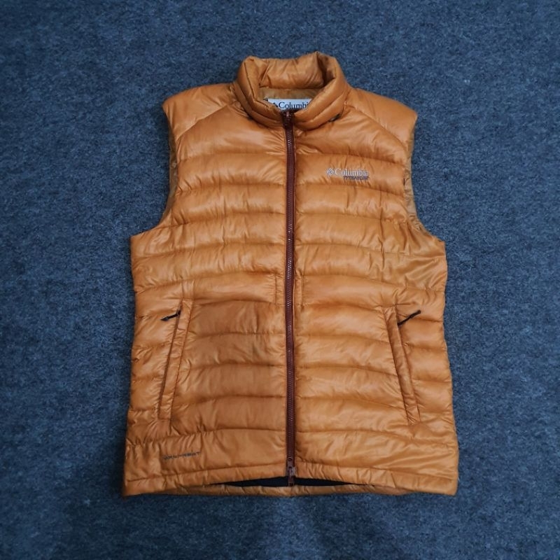 Jacket down bulu angsa vest columbia