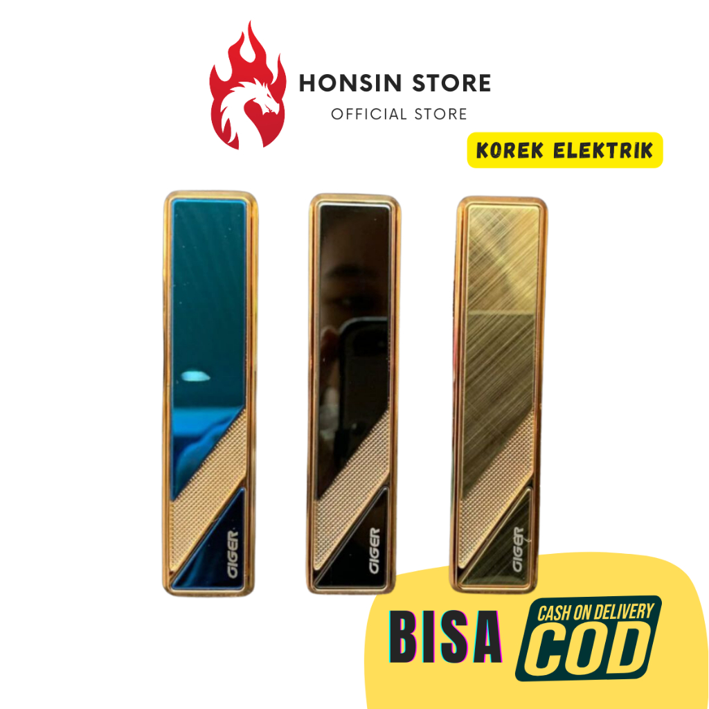 Korek Api Elektrik USB Charger Korek Cas Sliding Murah