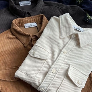 Jaket Semi Parka stone island coduroy / Jaket Musim Dingin Pria Wanita