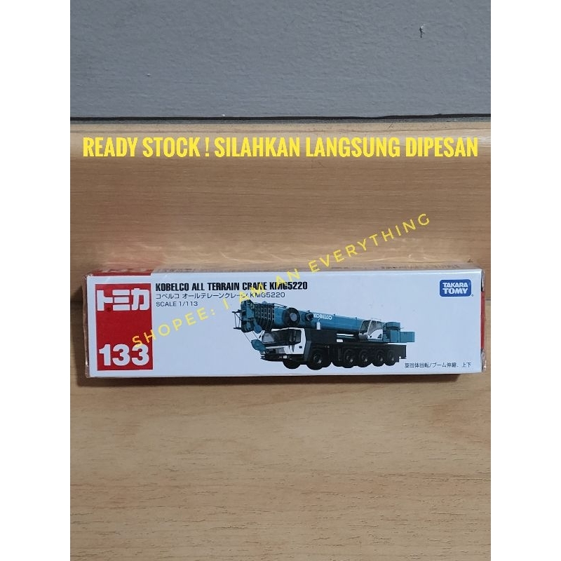 Tomica Long No 133 Kobelco All Terrain Crane KMG5220 Original Mainan truck
