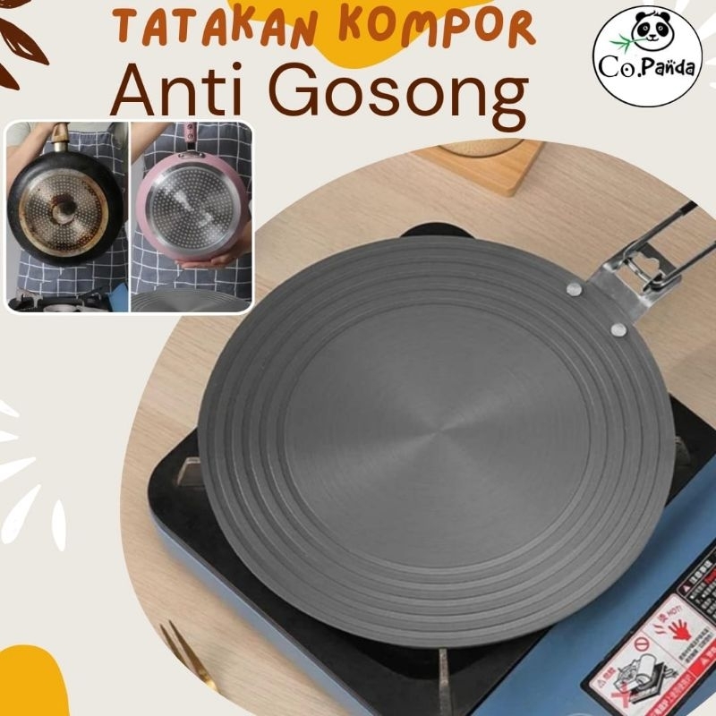 Plat Alas Kompor Panci Dan Wajan Anti Gosong Grill Pan Penghantar Panas Kompor Gas Alat Masak Melind