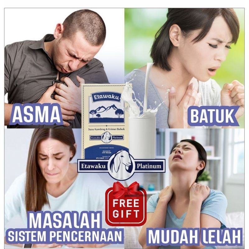 

ETAWAKU PLATINUM 3X ATASI MASALAH PERNAFASAN - Susu Kambing Etawa / Susu Formula Krimer Rendah Gula