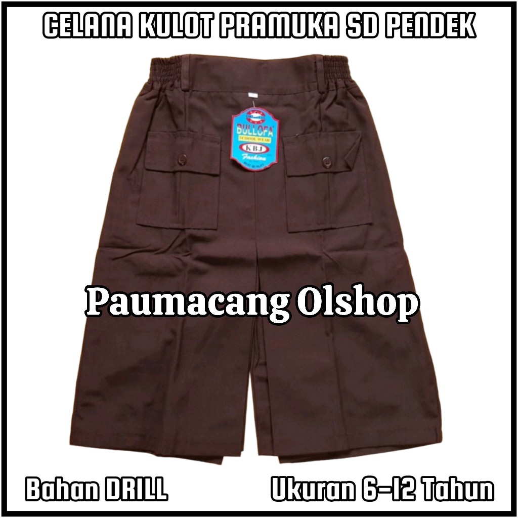 Rok KULOT Sekolah Pramuka SD PENDEK Perempuan