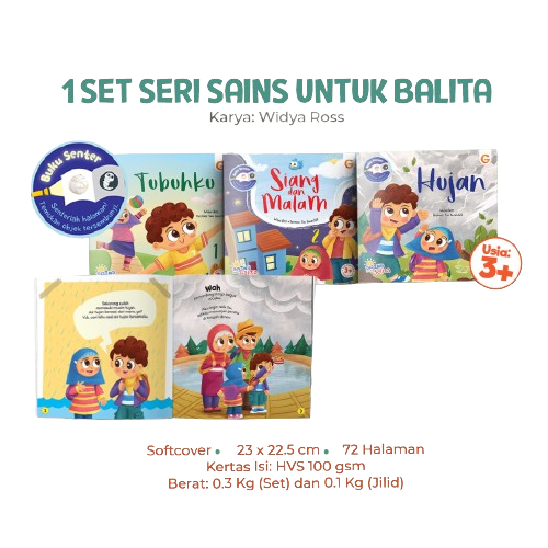Insani Kids - Set Seri Sains untuk Balita (Buku Senter - 1 Set Isi 3)