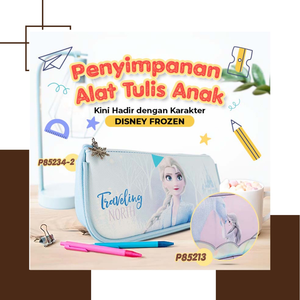 

Goto Unito X Disney Tempat Kotak Pensil Pulpen Alat Tulis Sekolah Anak