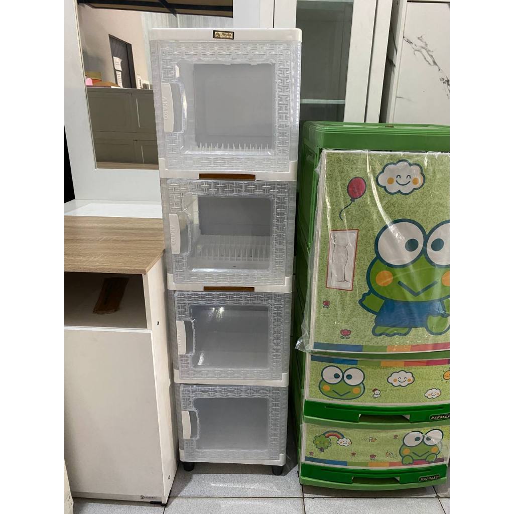 LEMARI PIRING PLASTIK AKAKO 4 SUSUN