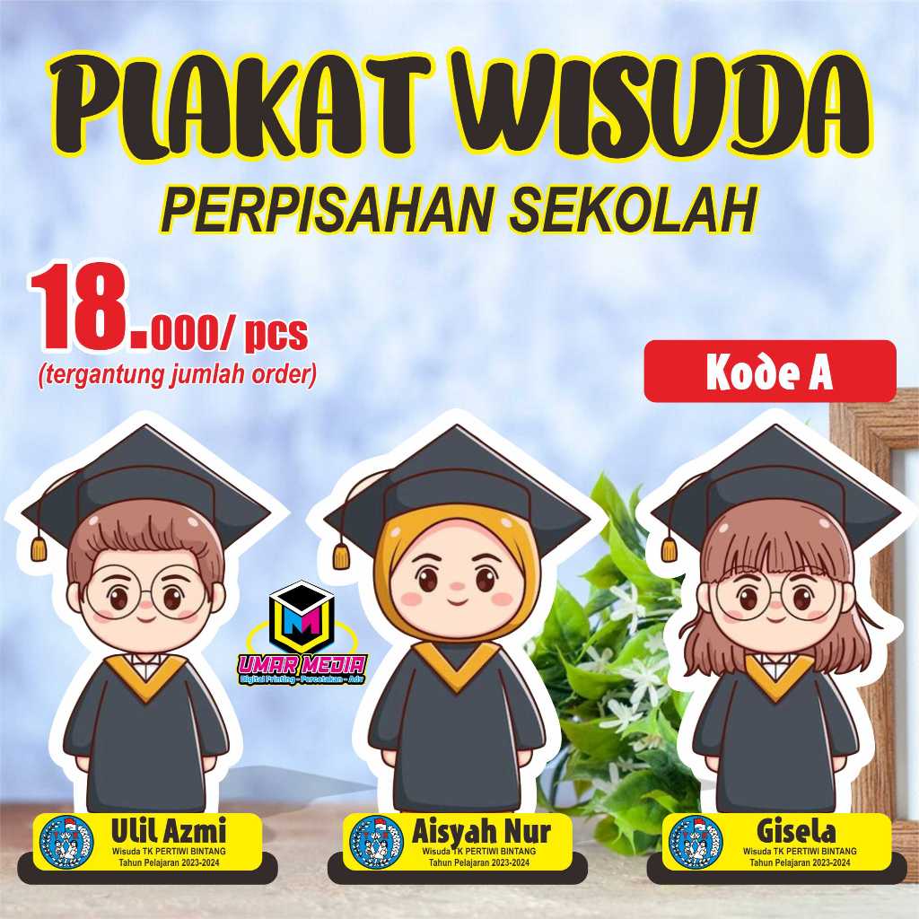 Plakat Wisuda Vandel Wisuda Plakat Akrilik Vandel Akrilik Plakat Perpisahan Sekolah Plakat Graduatio