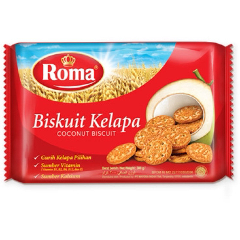 

BISKUIT ROMA KELAPA/ ROMA KELAPA/ BISKUIT KELAPA 300gr