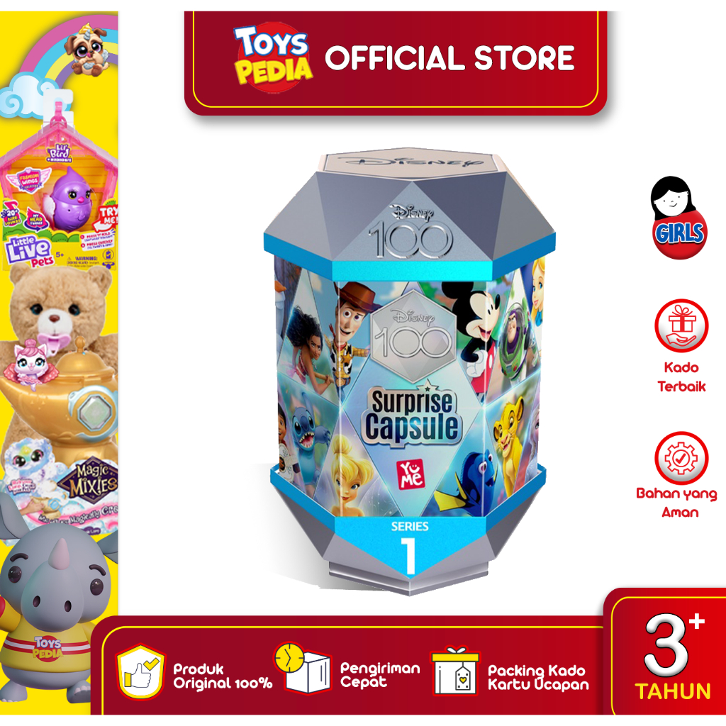 Mainan figure Disney 100 Surprise Capsule (Random)