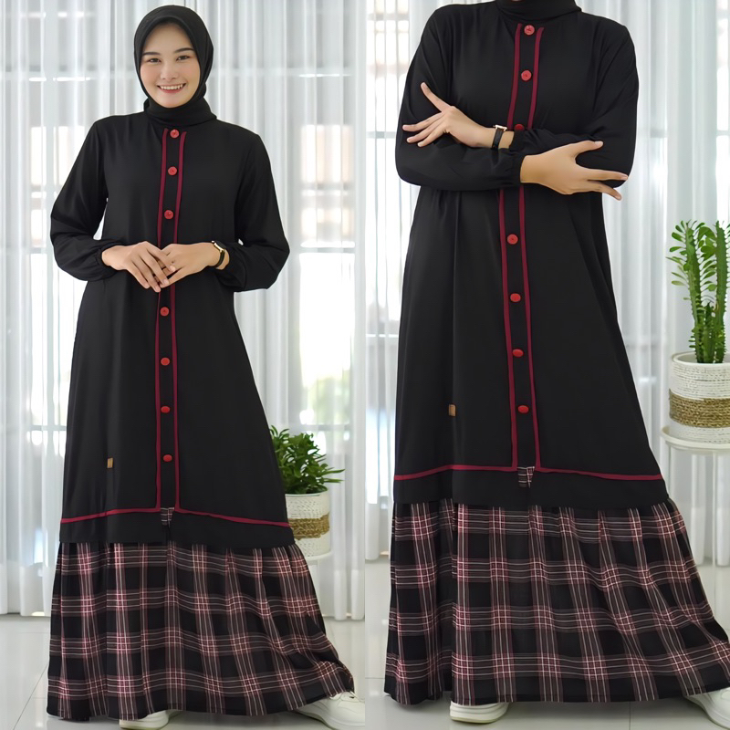 Dress Nadheefa Store Terbaru Gamis Twill Uniqlo Etnik 2023