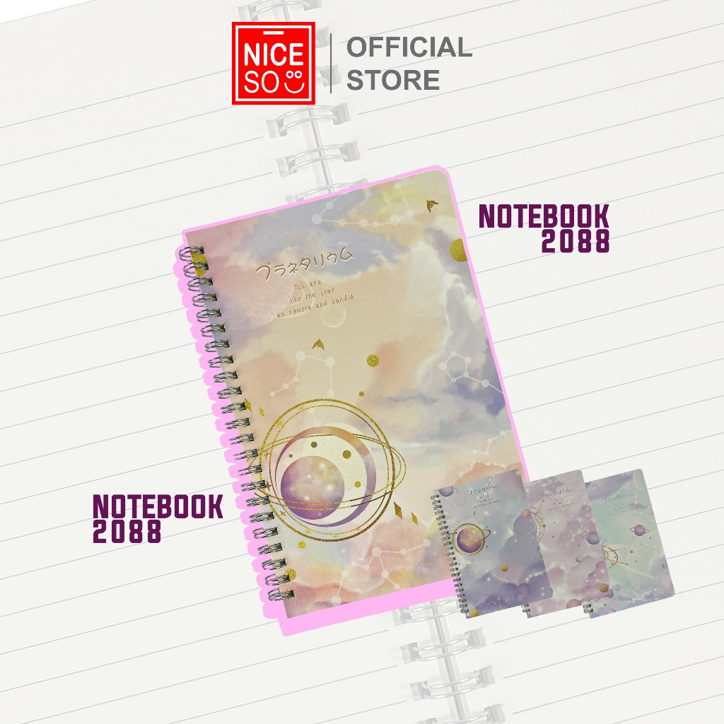 NICESO Official Buku Catatan / Notes Spiral 2088