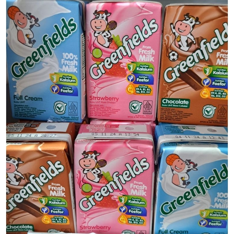 

Susu uht mini Greenfields 105ml