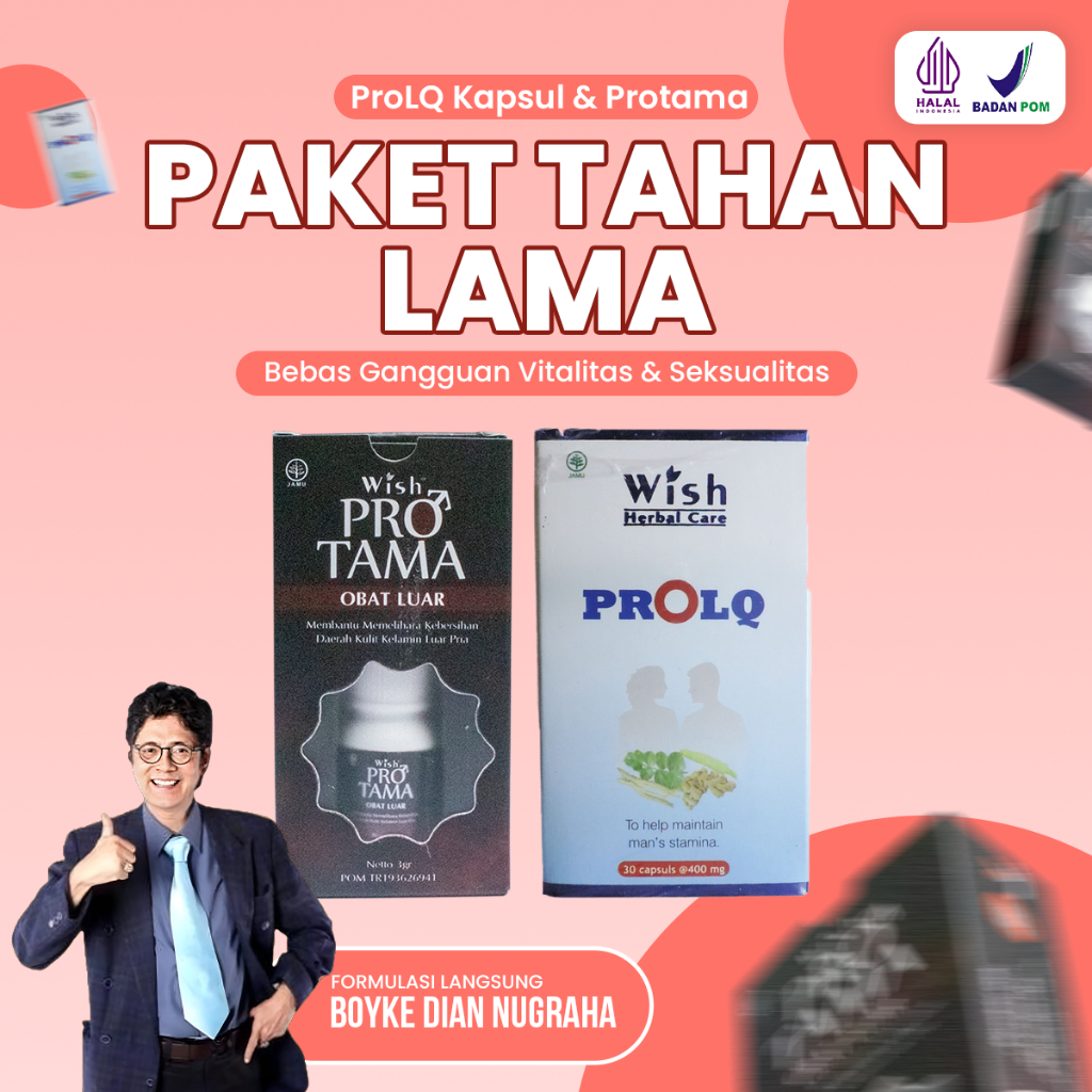 PAKET TAHAN LAMA Obat Kuat Pria Dr Boyke Protama ProLQ