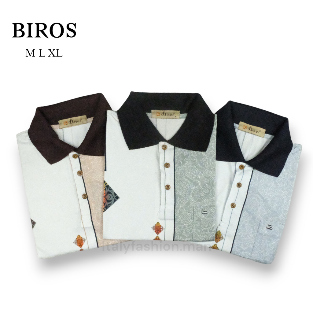 BIROS Kaos Polo Pendek Stretch Pria Original 807