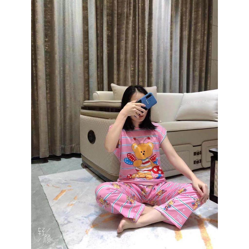 baju korea spandek korea set CP bahan spandek korea melar ikut badan banyak motif