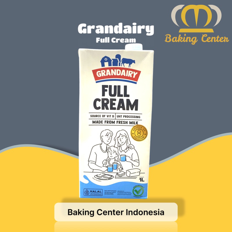 

Grandairy Full Cream Milk Susu UHT Full Cream 1lt