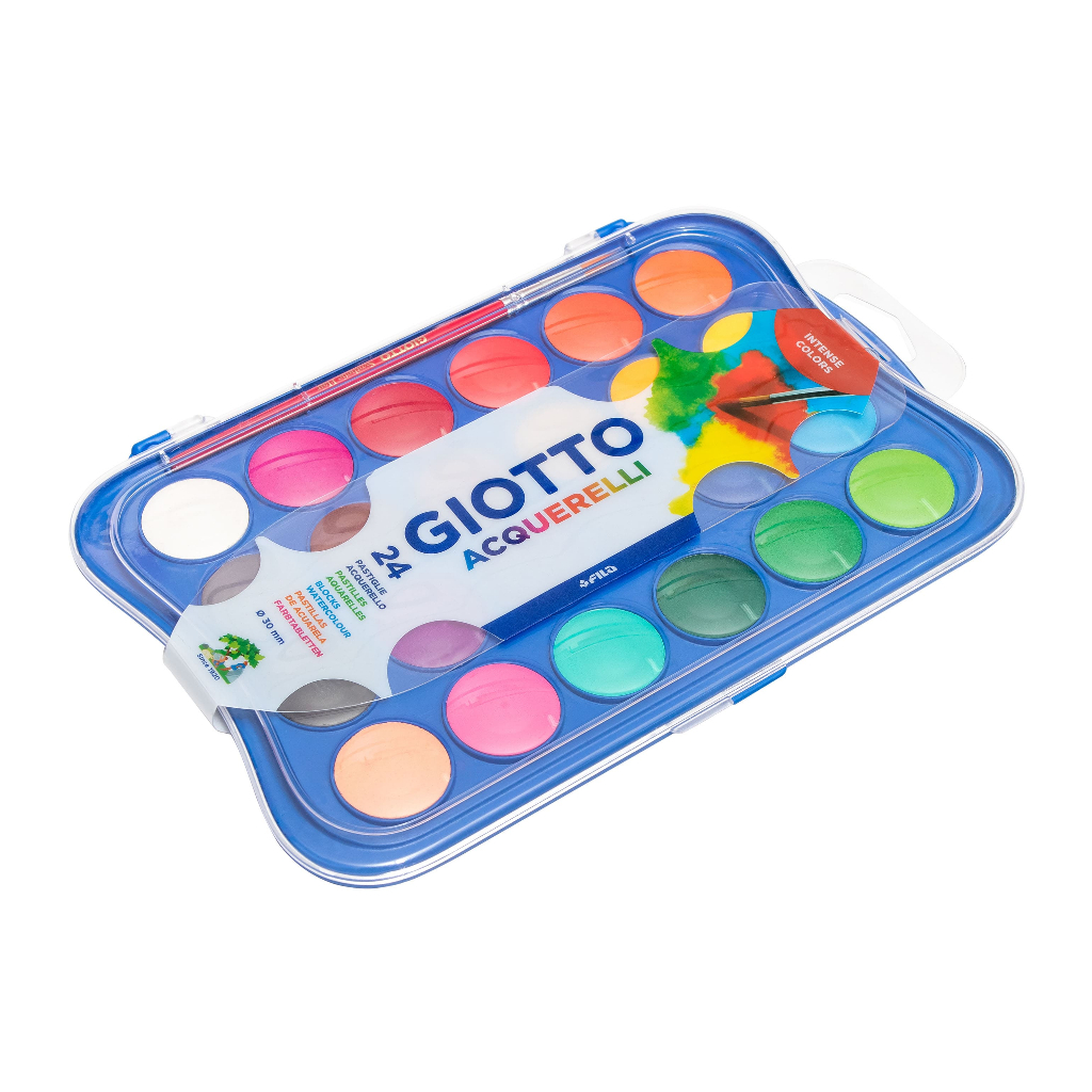 

Gramedia Manado - Giotto Wattercolor Blocks 30mm 24 Colours