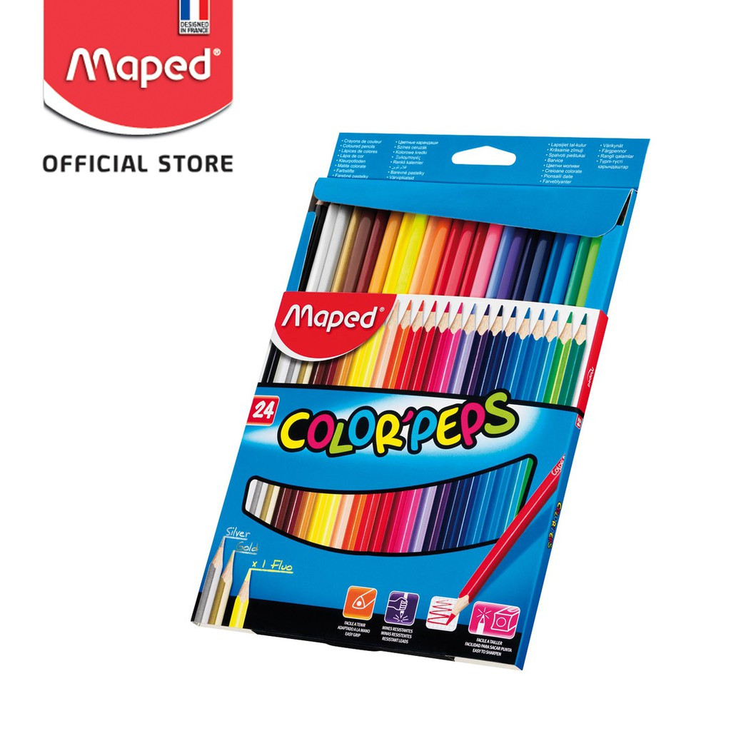 

Maped Pensil Warna Color'Peps 24' - Cardboard